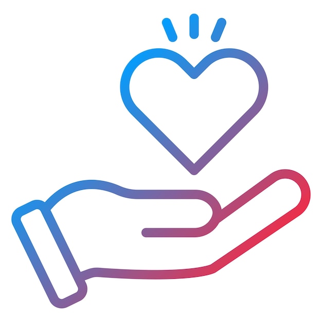 Imagen vectorial del icono de solidaridad Se puede usar para el Día Mundial de los Refugiados