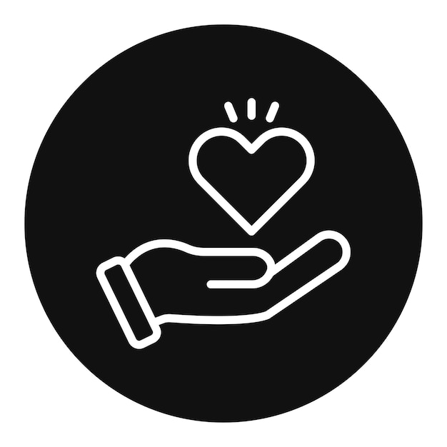 Imagen vectorial del icono de solidaridad Se puede usar para el Día Mundial de los Refugiados