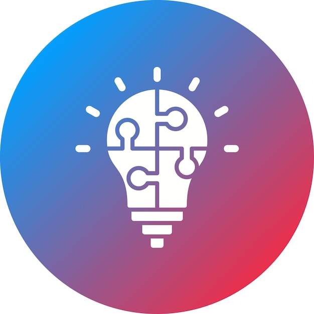 Imagen vectorial del icono de la solución empresarial Se puede utilizar para la gestión empresarial