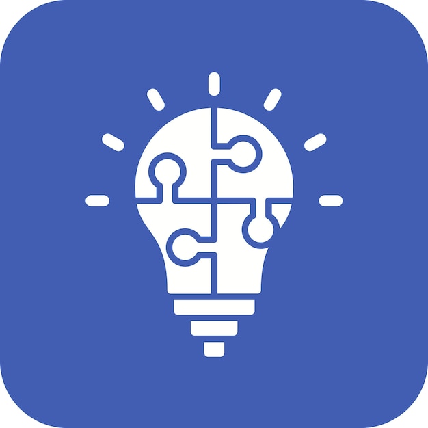 Imagen vectorial del icono de la solución empresarial Se puede utilizar para la gestión empresarial