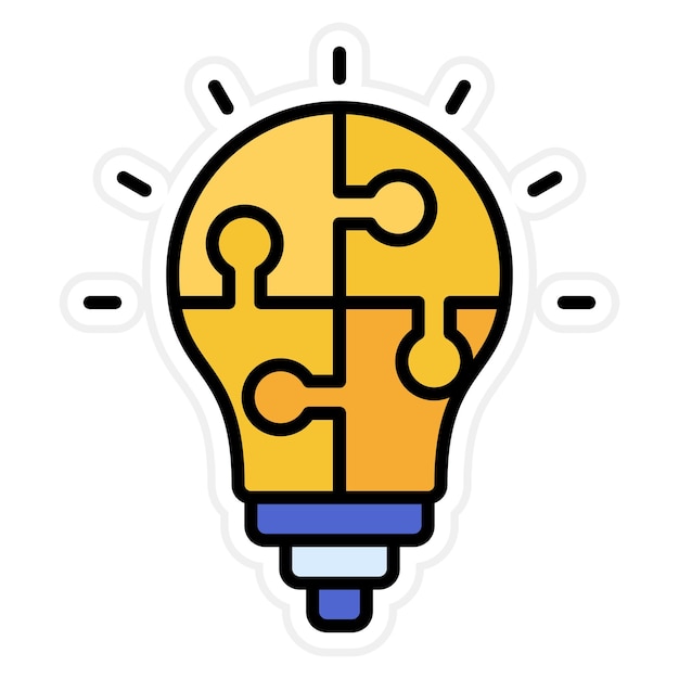 Imagen vectorial del icono de la solución empresarial Se puede utilizar para la gestión empresarial