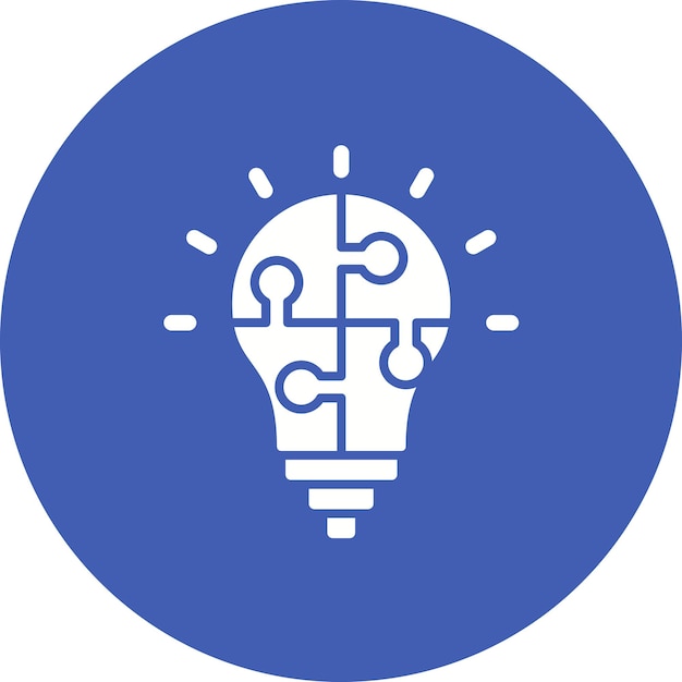 Imagen vectorial del icono de la solución empresarial Se puede utilizar para la gestión empresarial