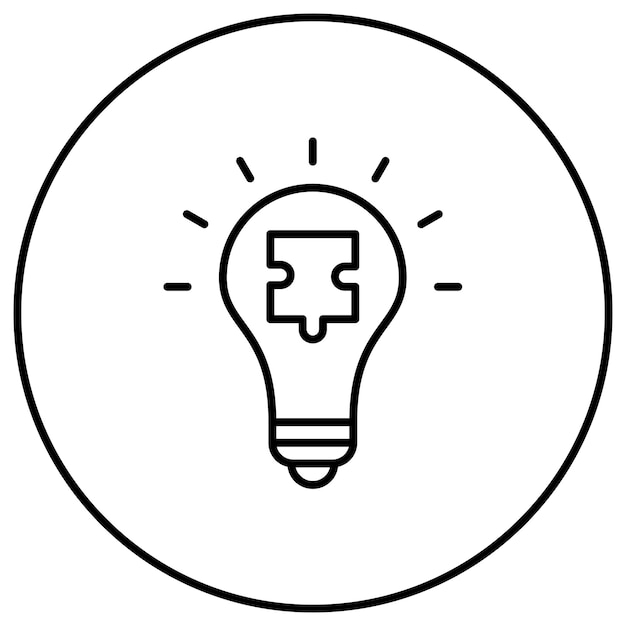 Imagen vectorial del icono de la solución Se puede utilizar para el inicio de la empresa