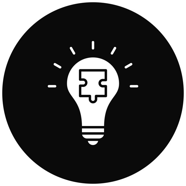 Imagen vectorial del icono de la solución Se puede utilizar para el inicio de la empresa