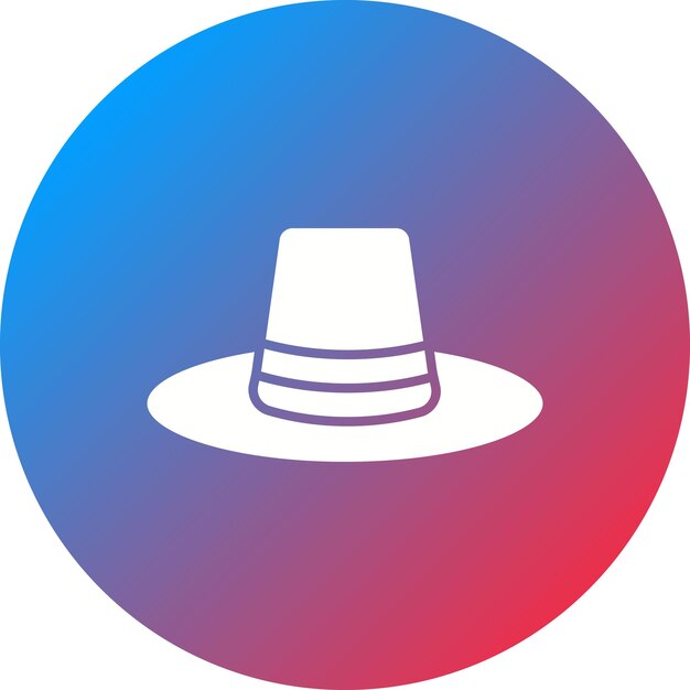 Imagen vectorial del icono del sombrero agrícola Se puede utilizar para la agricultura