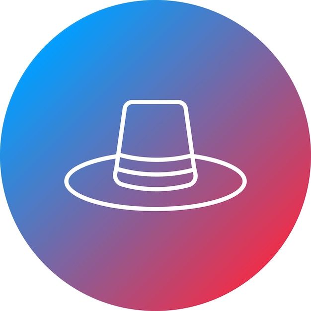 Imagen vectorial del icono del sombrero agrícola Se puede utilizar para la agricultura