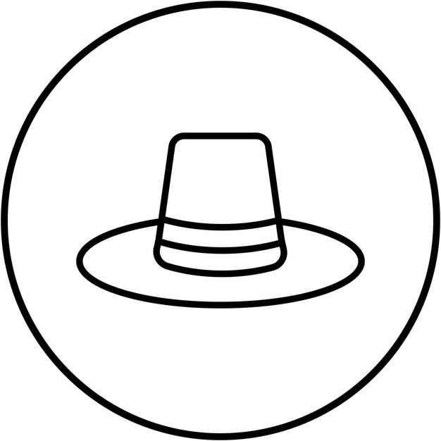Imagen vectorial del icono del sombrero agrícola Se puede utilizar para la agricultura