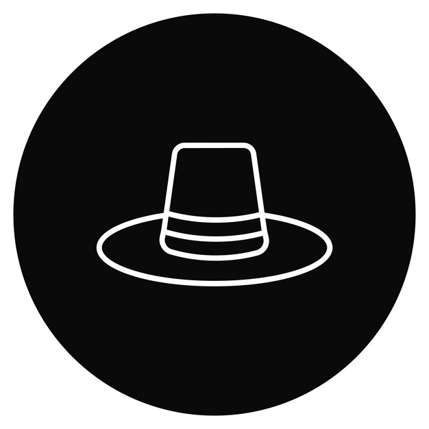 Imagen vectorial del icono del sombrero agrícola Se puede utilizar para la agricultura
