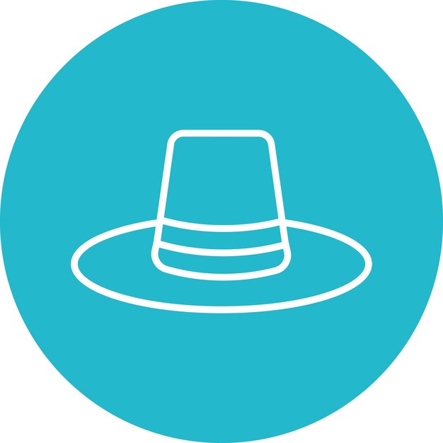 Imagen vectorial del icono del sombrero agrícola Se puede utilizar para la agricultura