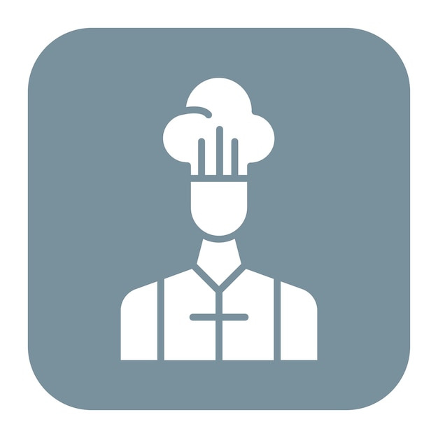 Imagen vectorial del icono del sombrero del chef Se puede usar para el Día del Padre