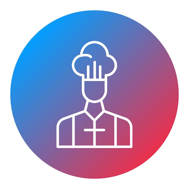 Imagen vectorial del icono del sombrero del chef Se puede usar para el Día del Padre