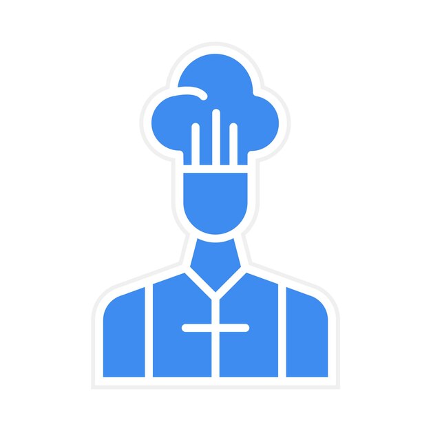Imagen vectorial del icono del sombrero del chef Se puede usar para el Día del Padre