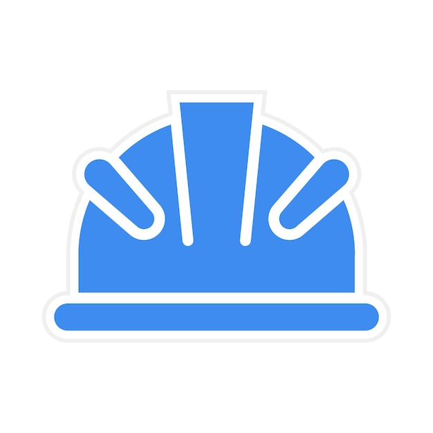 Imagen vectorial de icono de sombrero duro Se puede usar para Ingeniero en Mecánica