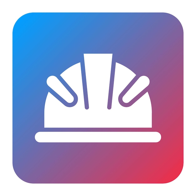 Imagen vectorial de icono de sombrero duro Se puede usar para Ingeniero en Mecánica