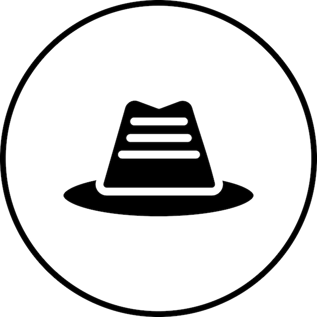 Imagen vectorial del icono del sombrero de los estafadores Se puede usar para la corrupción