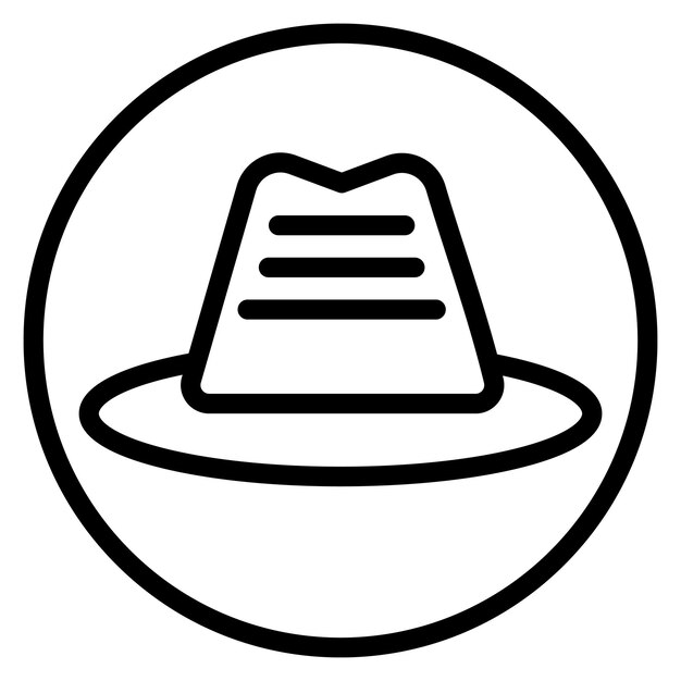 Imagen vectorial del icono del sombrero de los estafadores Se puede usar para la corrupción