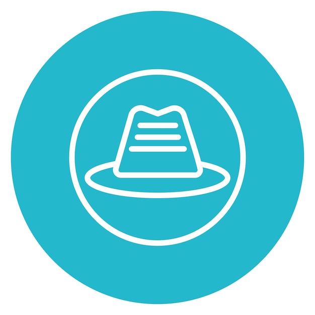 Imagen vectorial del icono del sombrero de los estafadores Se puede usar para la corrupción