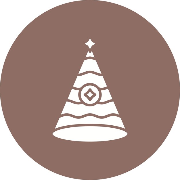 Imagen vectorial del icono del sombrero de la fiesta Se puede usar para el Año Nuevo
