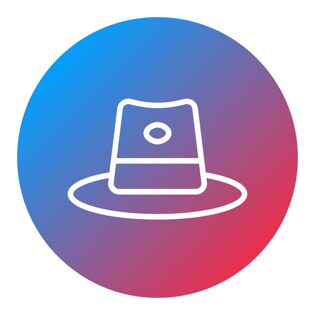 Imagen vectorial de icono de sombrero para hombres Se puede usar para Oktoberfest
