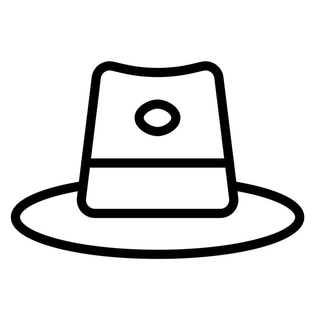 Imagen vectorial de icono de sombrero para hombres Se puede usar para Oktoberfest