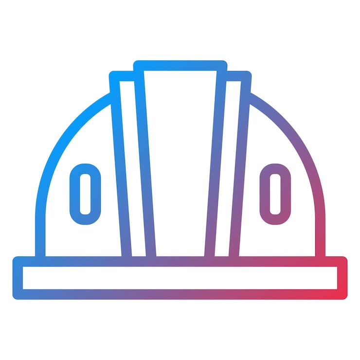 Vector imagen vectorial del icono del sombrero del ingeniero se puede utilizar para el ingeniero en mecánica