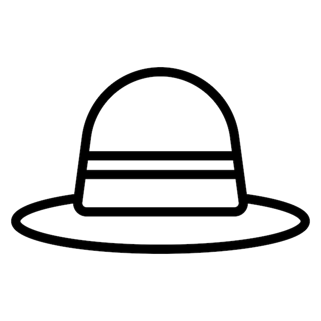 Imagen vectorial del icono del sombrero de la mujer Se puede usar para el Oktoberfest