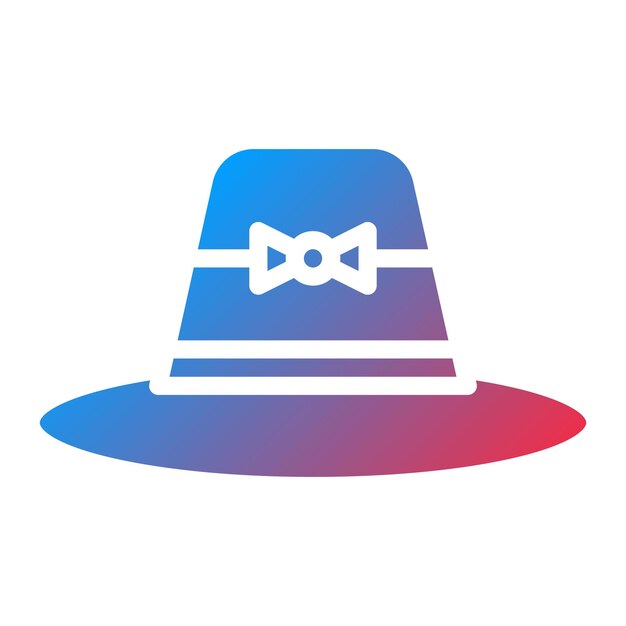 Imagen vectorial del icono del sombrero de Pamela Se puede usar para Luxury