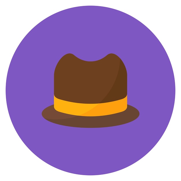 Imagen vectorial del icono del sombrero Se puede usar para el comercio electrónico de moda