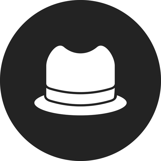 Imagen vectorial del icono del sombrero Se puede usar para el comercio electrónico de moda