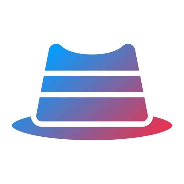 Imagen vectorial del icono del sombrero Se puede usar para el trekking