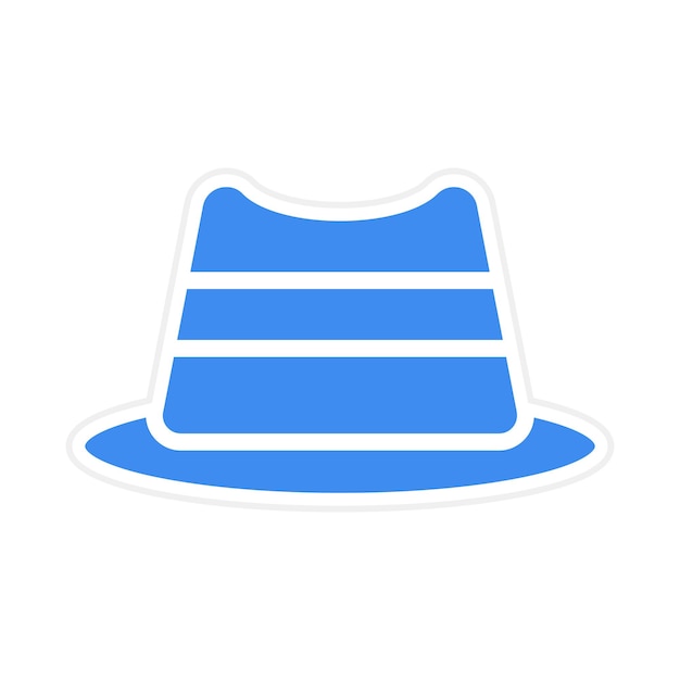 Imagen vectorial del icono del sombrero Se puede usar para el trekking