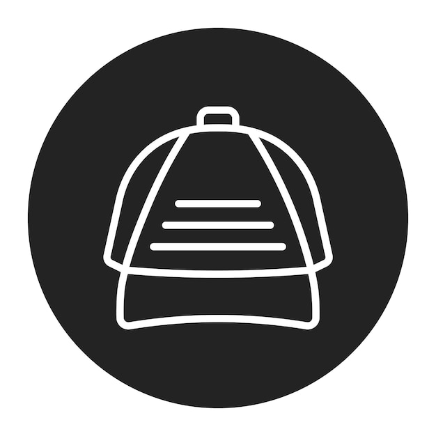 Imagen vectorial del icono del sombrero de rocker Se puede usar para Rock and Roll