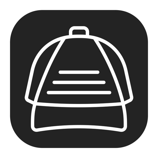 Imagen vectorial del icono del sombrero de rocker Se puede usar para Rock and Roll