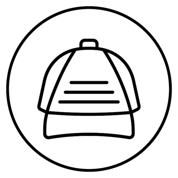Imagen vectorial del icono del sombrero de rocker Se puede usar para Rock and Roll
