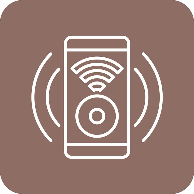 Imagen vectorial de icono de sonido inteligente Se puede utilizar para Smart Home