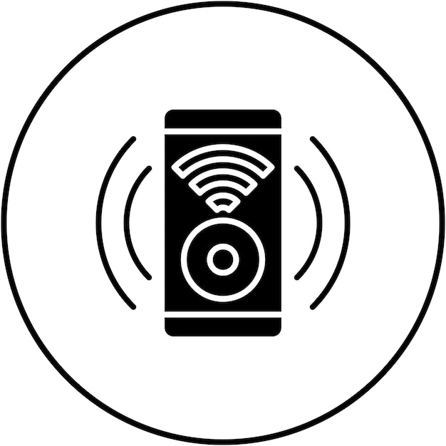 Imagen vectorial de icono de sonido inteligente Se puede utilizar para Smart Home