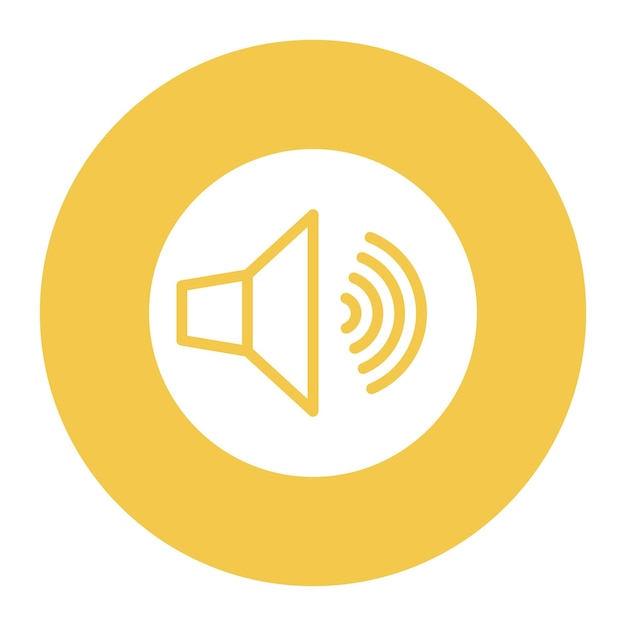 La imagen vectorial del ícono de sonido se puede utilizar para el instrumento