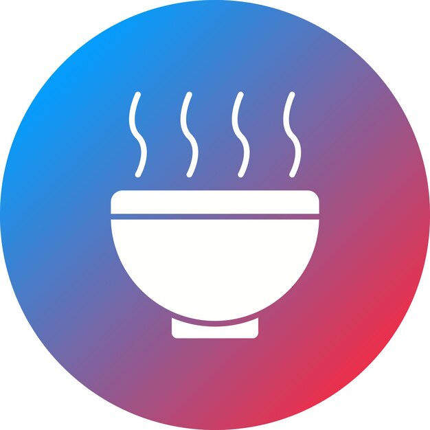 Imagen vectorial de icono de sopa Se puede usar para catering
