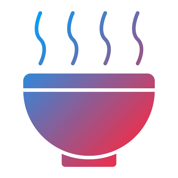 Imagen vectorial de icono de sopa Se puede usar para catering