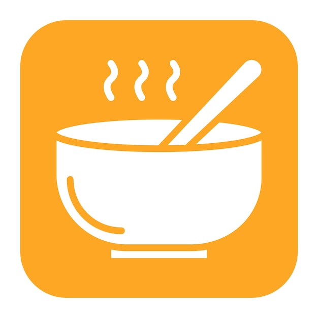 Imagen vectorial del icono de la sopa Se puede utilizar para la nutrición