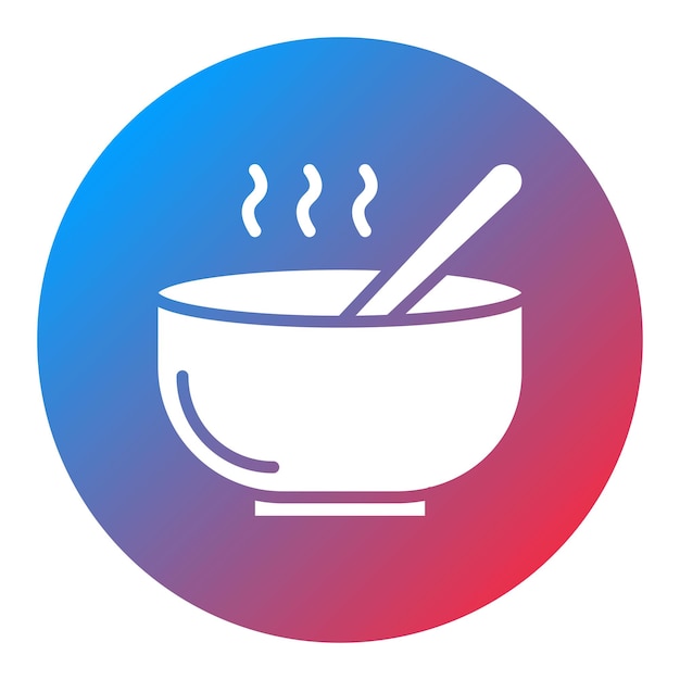 Imagen vectorial del icono de la sopa Se puede utilizar para la nutrición