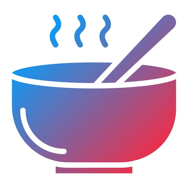 Imagen vectorial del icono de la sopa Se puede utilizar para la nutrición