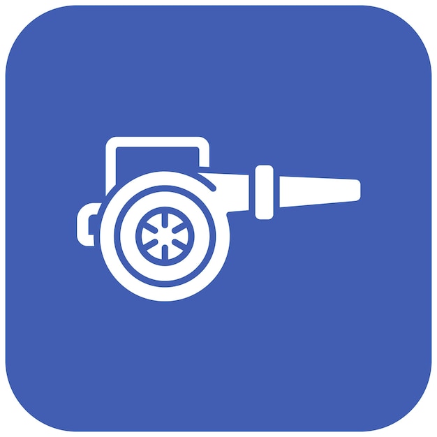 Imagen vectorial del icono de los sopladores de aire Se puede utilizar para el lavado de coches