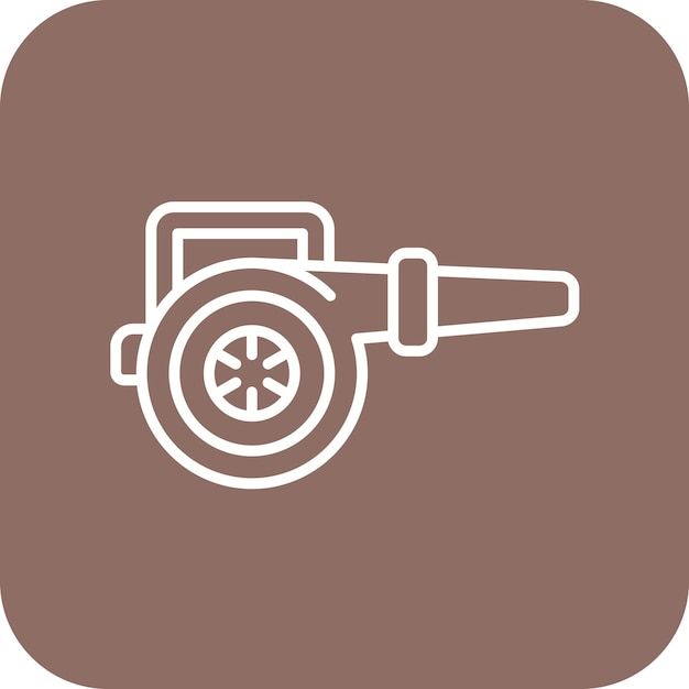 Imagen vectorial del icono de los sopladores de aire Se puede utilizar para el lavado de coches