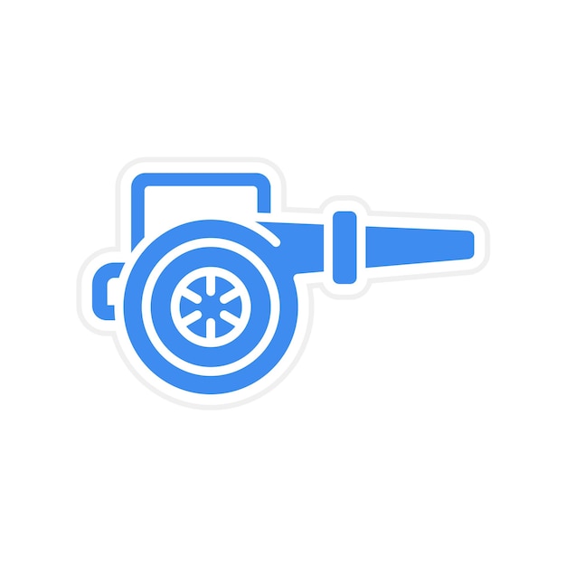 Imagen vectorial del icono de los sopladores de aire Se puede utilizar para el lavado de coches