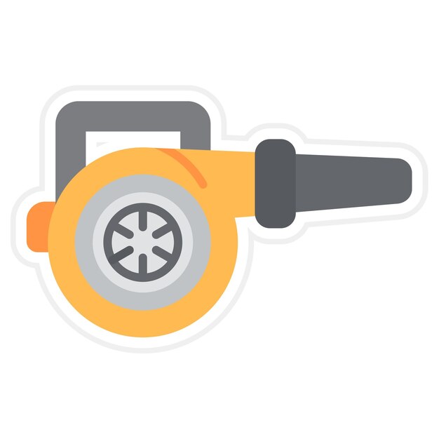 Imagen vectorial del icono de los sopladores de aire Se puede utilizar para el lavado de coches