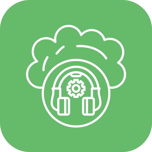 Imagen vectorial de icono de soporte al cliente Se puede utilizar para alojamiento web