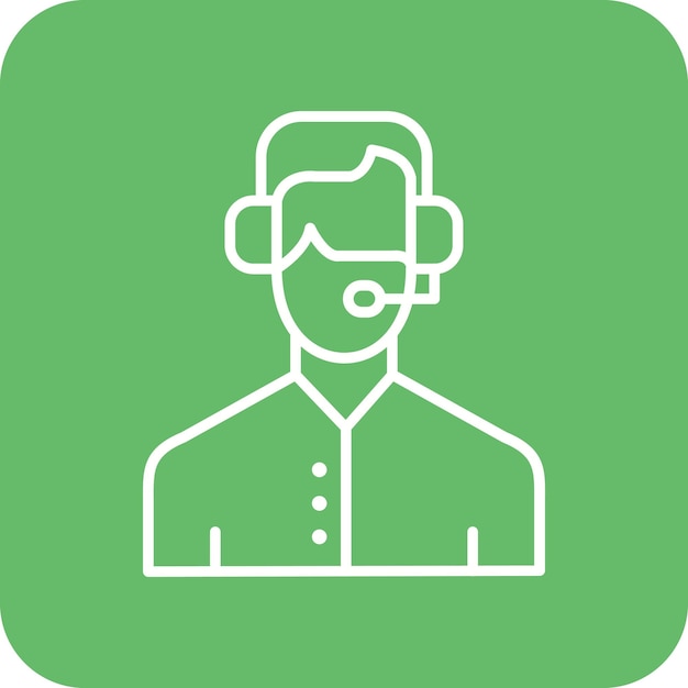 Imagen vectorial del icono de soporte al cliente Se puede utilizar para marketing