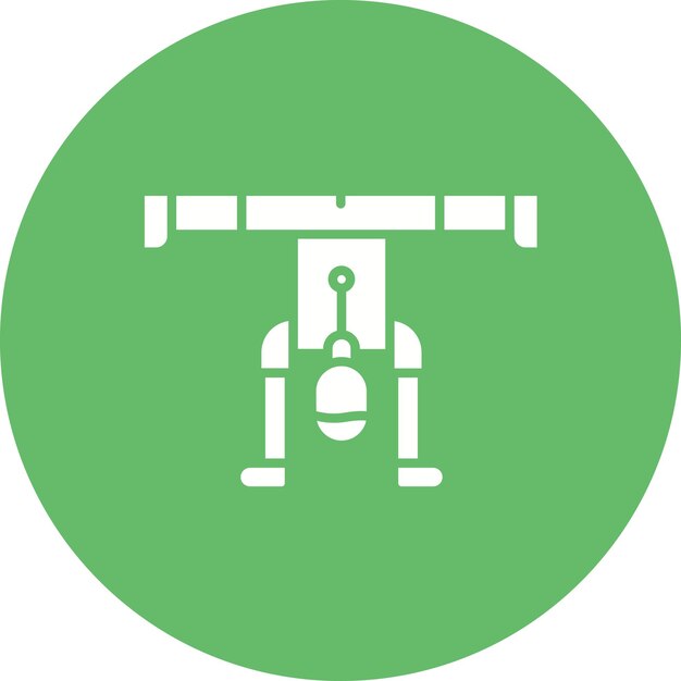 Imagen vectorial del icono del soporte de cabeza Se puede usar para Fitness en el hogar