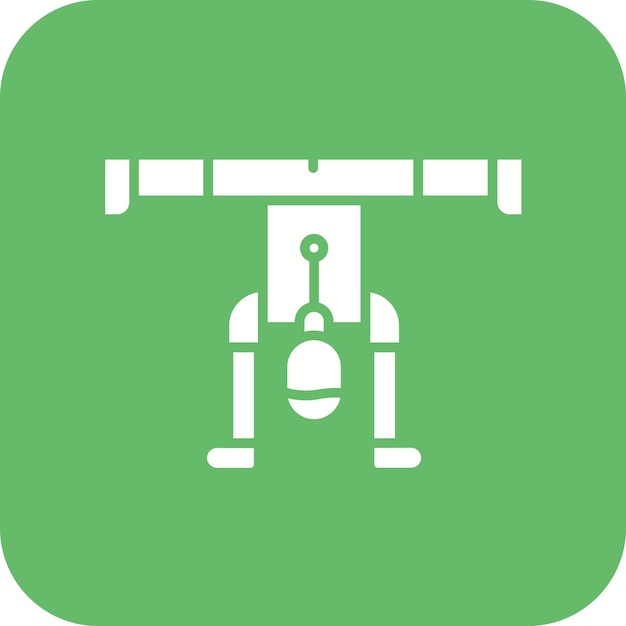 Imagen vectorial del icono del soporte de cabeza Se puede usar para Fitness en el hogar